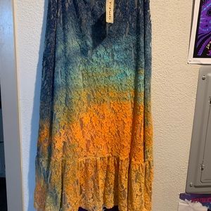 T Party Hand Dyed Lace Skirt